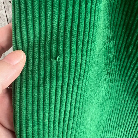 Boden Corduroy Green Wrap Skirt Size 6 - Picture 4 of 6